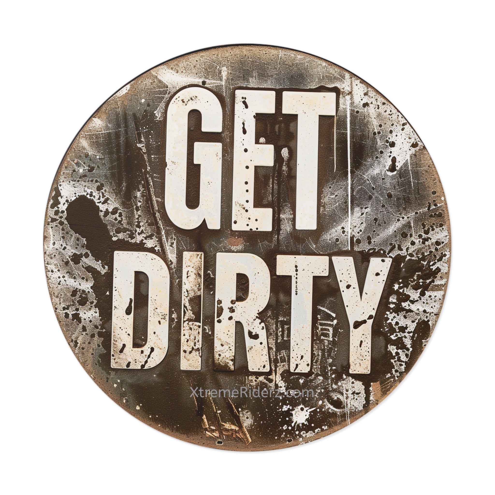 Get Dirty ATV- Xtreme Riderz - Round Vinyl Sticker